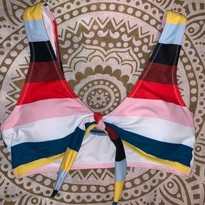 rainbow bikini top